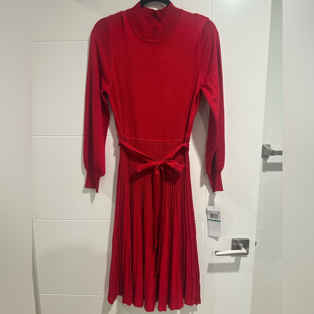Cute Red Knit Dress